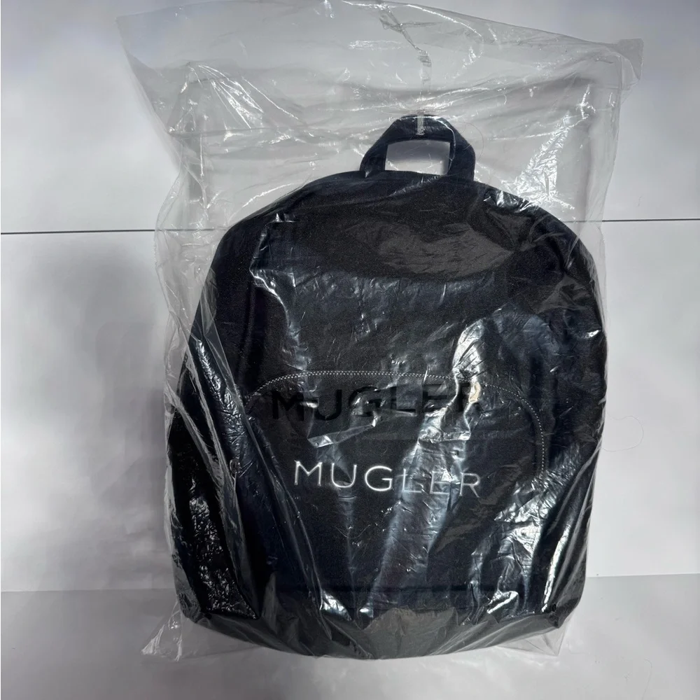 New Mugler Neoprene Backpack Black